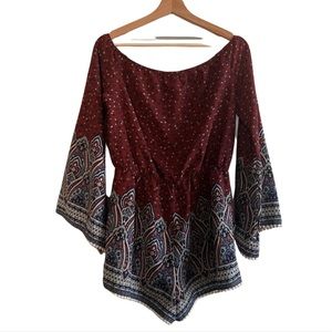 Forever 21 Bell-Sleeve Romper